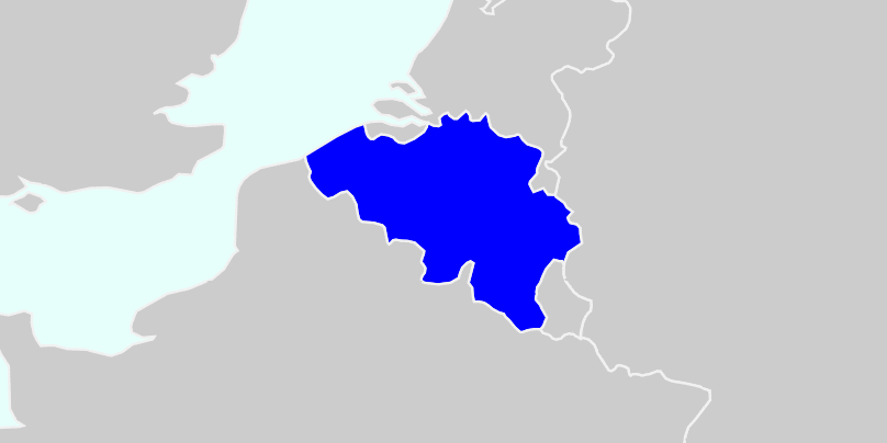 MAC Address Vendor Country Belgium (BE) map