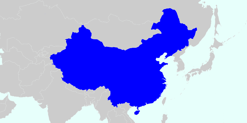 MAC Address Vendor Country China (CN) map
