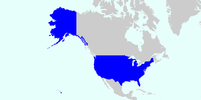 MAC Address Vendor Country United States (US) map